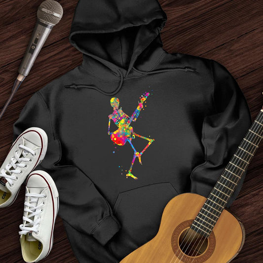 Printify Hoodie Black / S Colorful Souls Guitar Hoodie