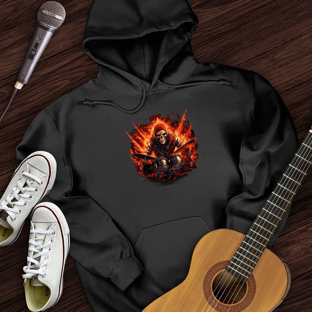 Printify Hoodie Black / S Diablo's Drummer Hoodie