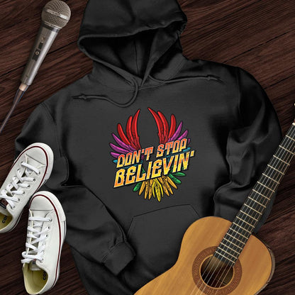 Printify Hoodie Black / S Don't Stop Believin' Hoodie