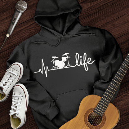 Printify Hoodie Black / S Drumbeat Hoodie