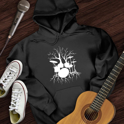 Printify Hoodie Black / S Drumming Roots  Hoodie