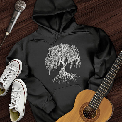 Printify Hoodie Black / S Guitar Tree Hoodie