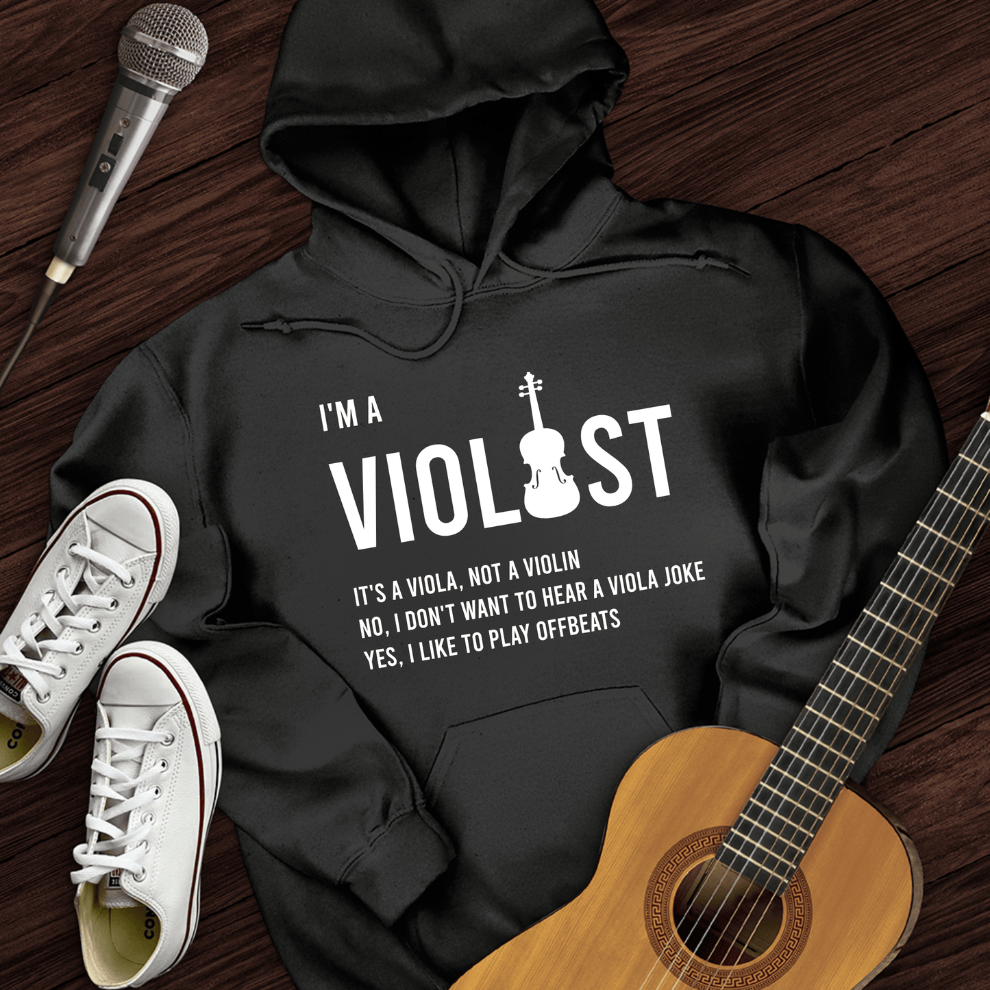 Printify Hoodie Black / S I'm A Violist Hoodie