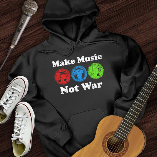 Printify Hoodie Black / S Make Music Dots Hoodie