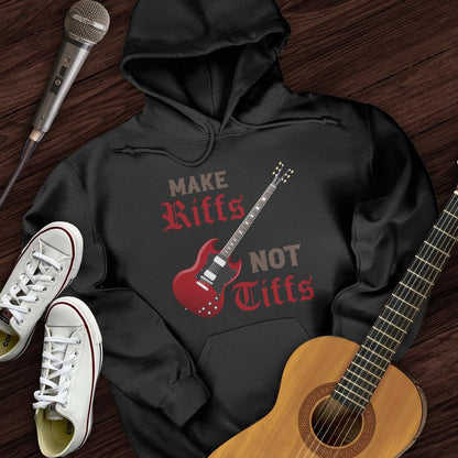 Printify Hoodie Black / S Make Riffs Hoodie