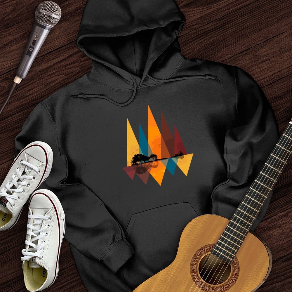 Printify Hoodie Black / S Nature Guitar Hoodie