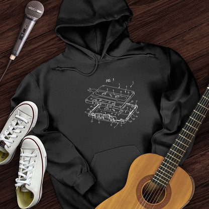 Printify Hoodie Black / S Patent for Cassette Hoodie