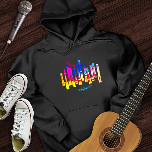 Printify Hoodie Black / S Piano Color Hoodie