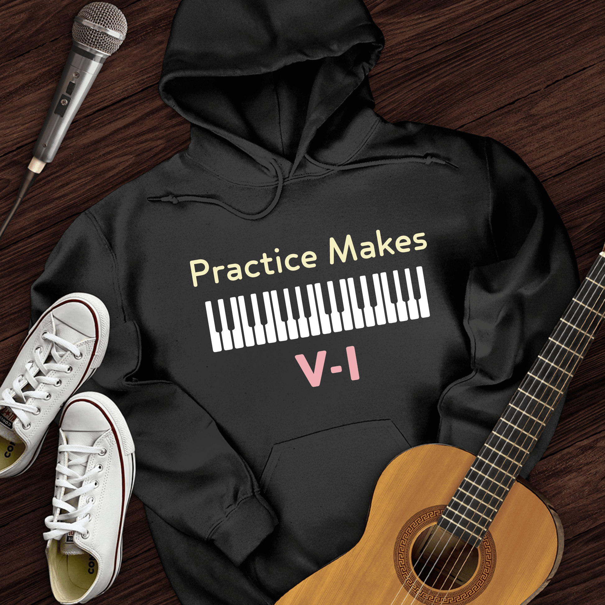 Printify Hoodie Black / S Practice Makes Hoodie