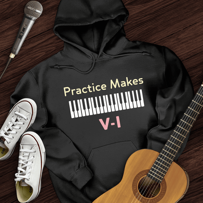 Printify Hoodie Black / S Practice Makes Hoodie