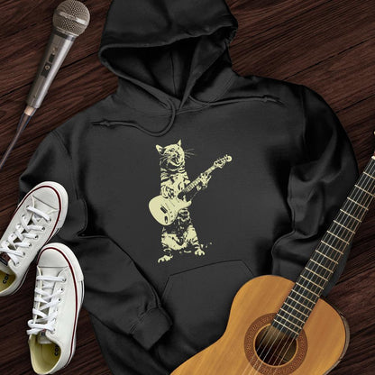 Printify Hoodie Black / S Rock and Roll Kitten Hoodie