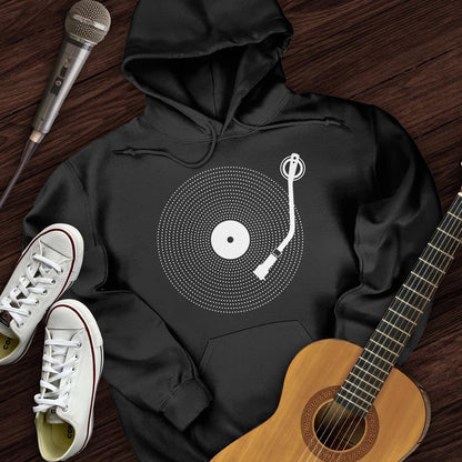 Printify Hoodie Black / S Simple Record Hoodie