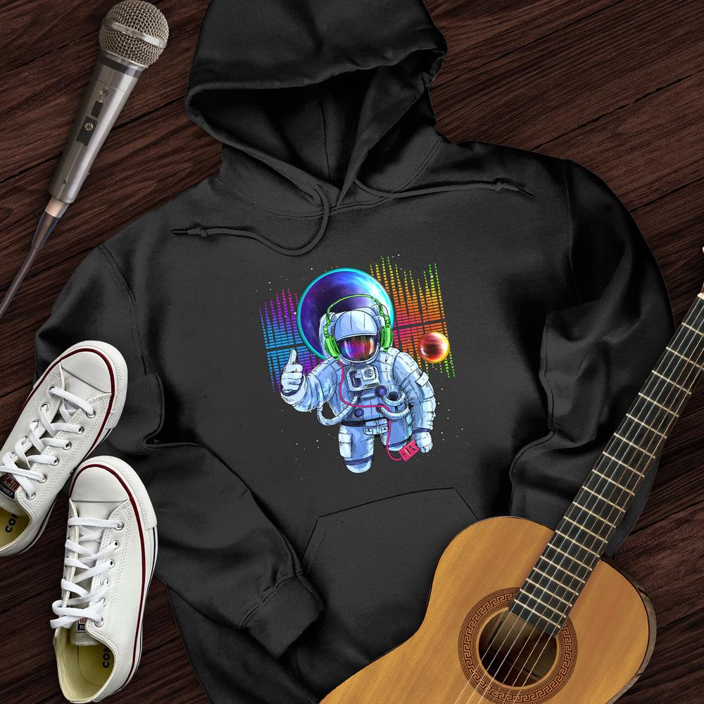 Printify Hoodie Black / S Space Bass Hoodie