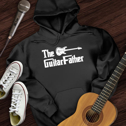 Printify Hoodie Black / S The Guitar Father Hoodie