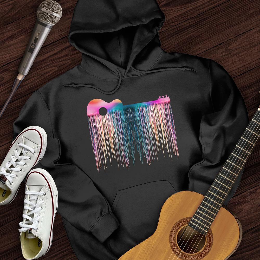 Printify Hoodie Black / S Trippy Guitar Hoodie