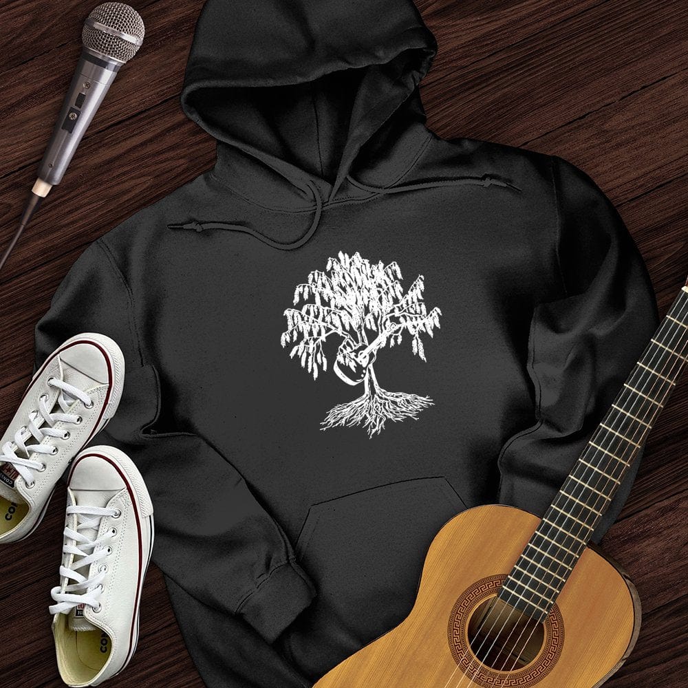 Printify Hoodie Black / S Weeping Willow Guitar Hoodie