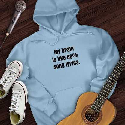 Printify Hoodie Brain of Lyrics Hoodie