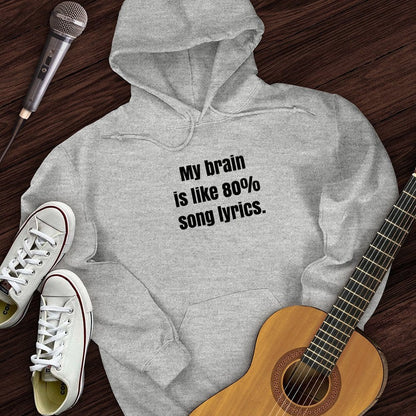 Printify Hoodie Brain of Lyrics Hoodie
