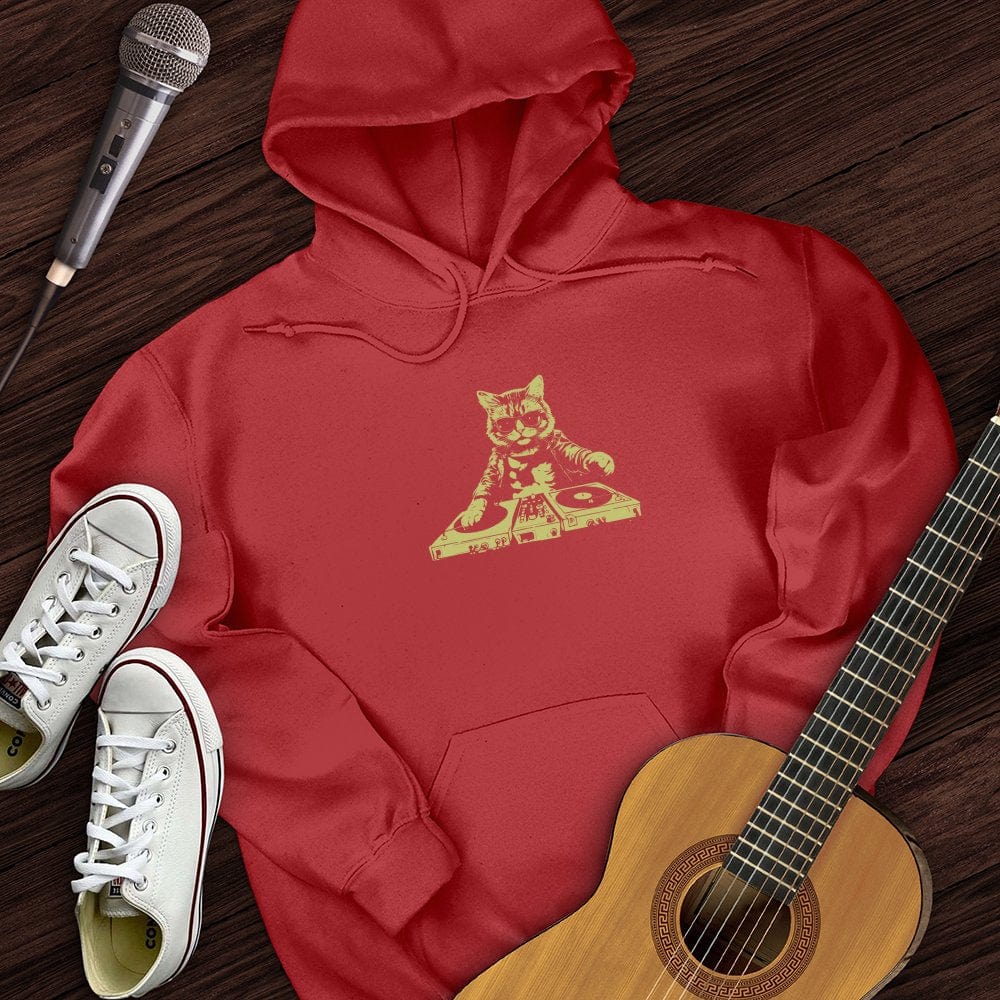Printify Hoodie Cat DJ Hoodie