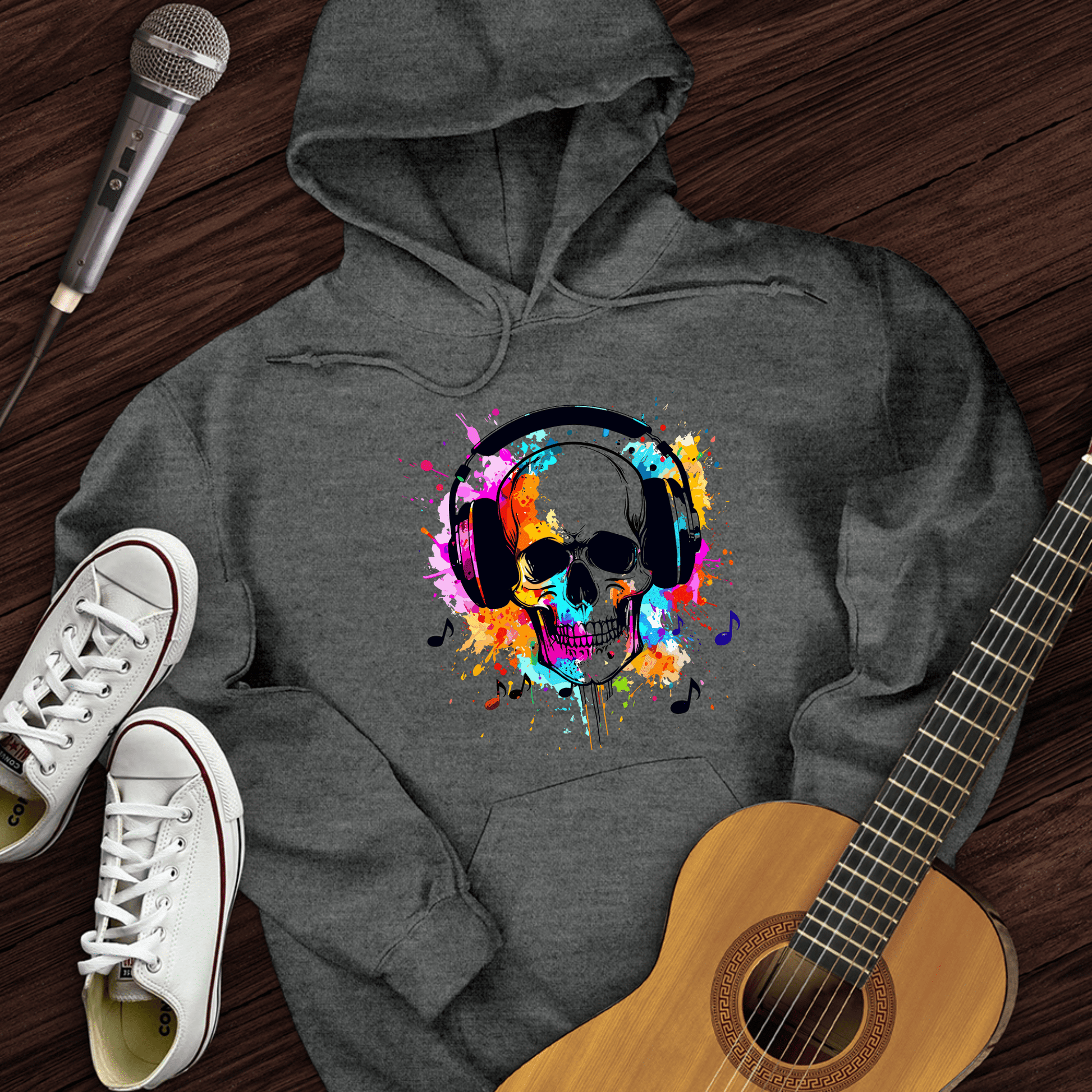 Printify Hoodie Dark Heather / S Beat Explosion Hoodie