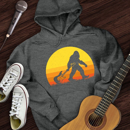 Printify Hoodie Dark Heather / S Bigfoot Dragging Guitar Hoodie