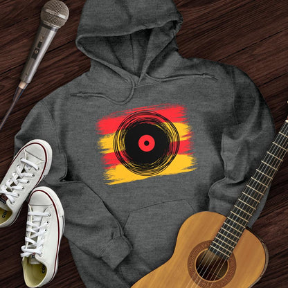 Printify Hoodie Dark Heather / S Cartoon Record Hoodie