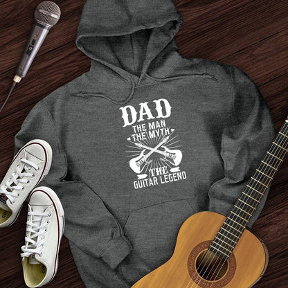 Printify Hoodie Dark Heather / S Dad Guitar Hoodie