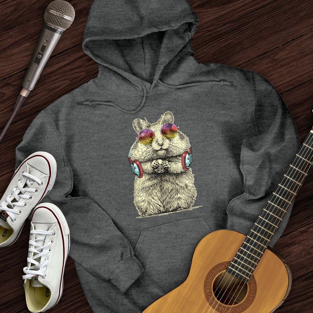 Printify Hoodie Dark Heather / S DJ Hampster Hoodie