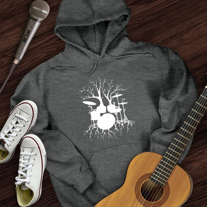 Printify Hoodie Dark Heather / S Drumming Roots  Hoodie