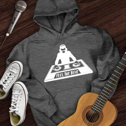 Printify Hoodie Dark Heather / S Feel The Beat Hoodie