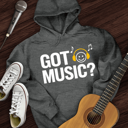 Printify Hoodie Dark Heather / S Got Music Hoodie