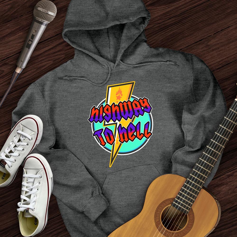 Printify Hoodie Dark Heather / S Highway To Hell Hoodie