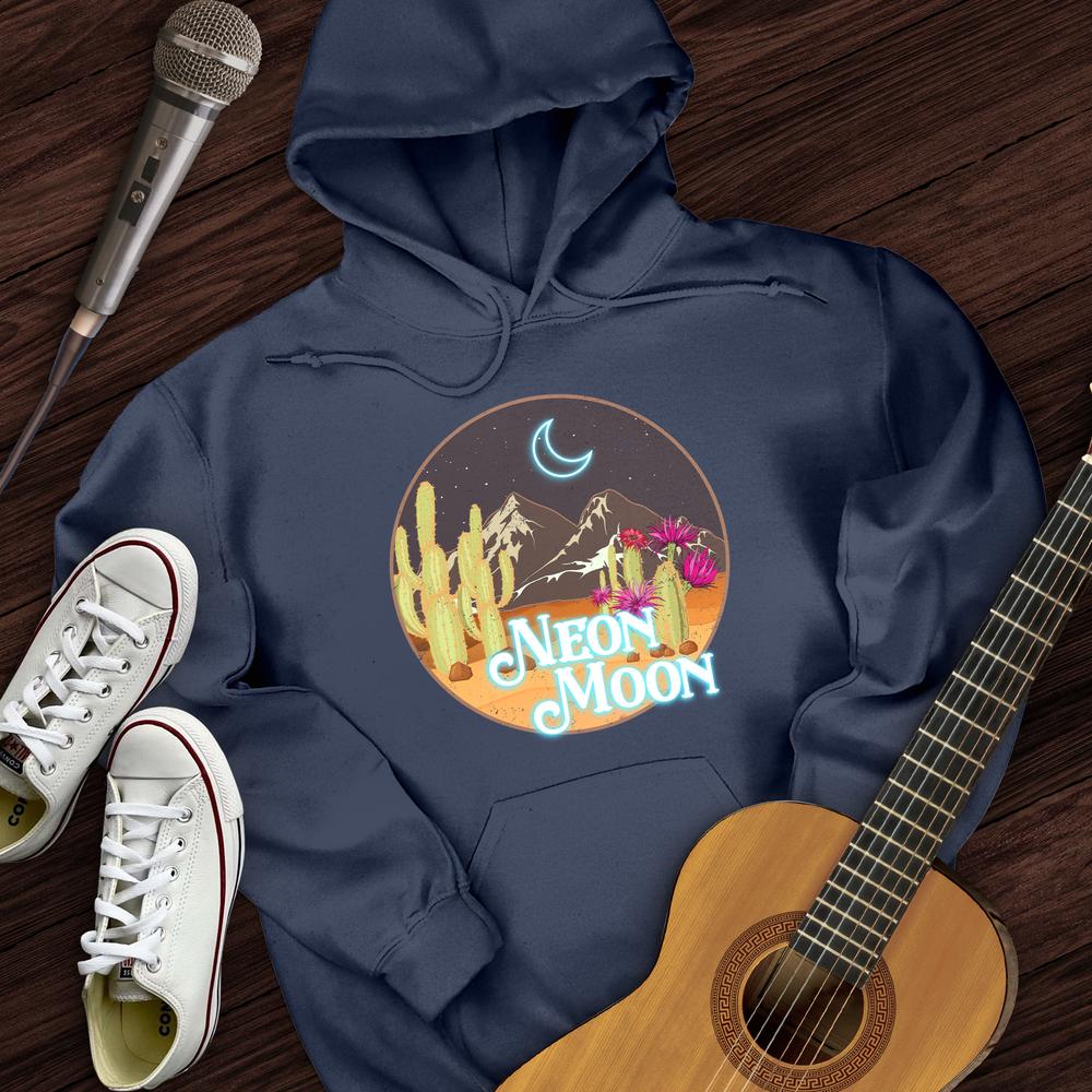 Printify Hoodie Dark Heather / S Neon Moon Hoodie