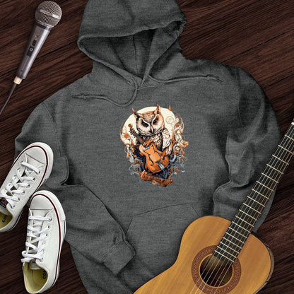 Printify Hoodie Dark Heather / S Owl Violin Hoodie