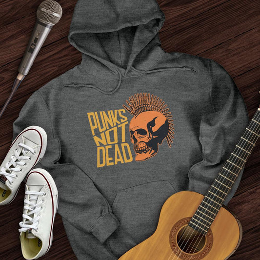 Printify Hoodie Dark Heather / S Punk's Not Dead Hoodie