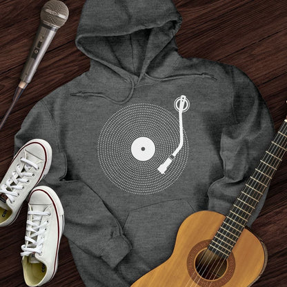 Printify Hoodie Dark Heather / S Simple Record Hoodie