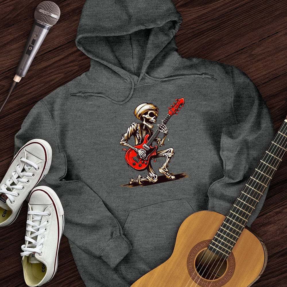 Printify Hoodie Skeleton Guitar Cartoon Hoodie