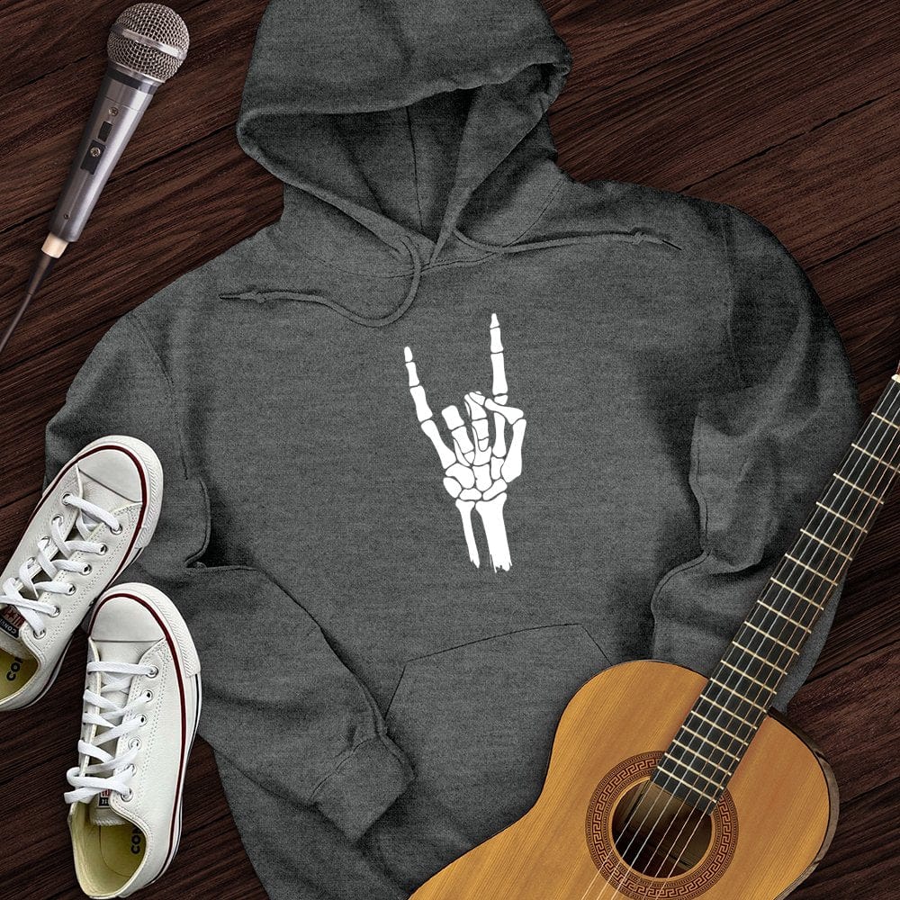 Printify Hoodie Dark Heather / S Skeleton Hand Hoodie