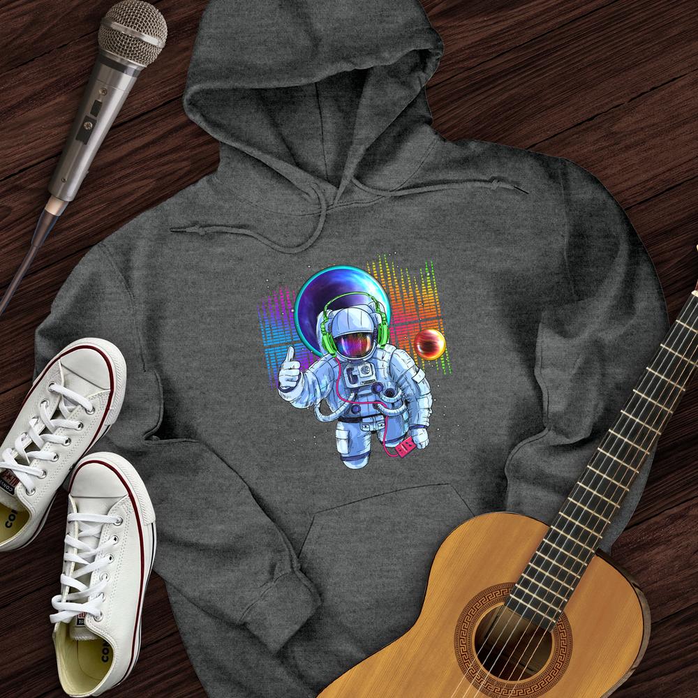 Printify Hoodie Dark Heather / S Space Bass Hoodie