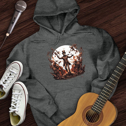 Printify Hoodie Dark Heather / S Steampunk Conductor Hoodie