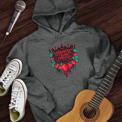 Printify Hoodie Dark Heather / S Strawberry Fields Hoodie