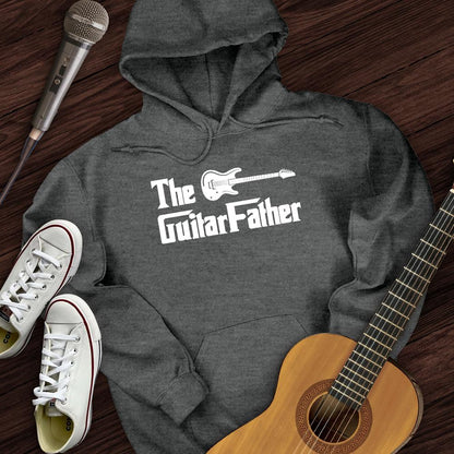 Printify Hoodie Dark Heather / S The Guitar Father Hoodie