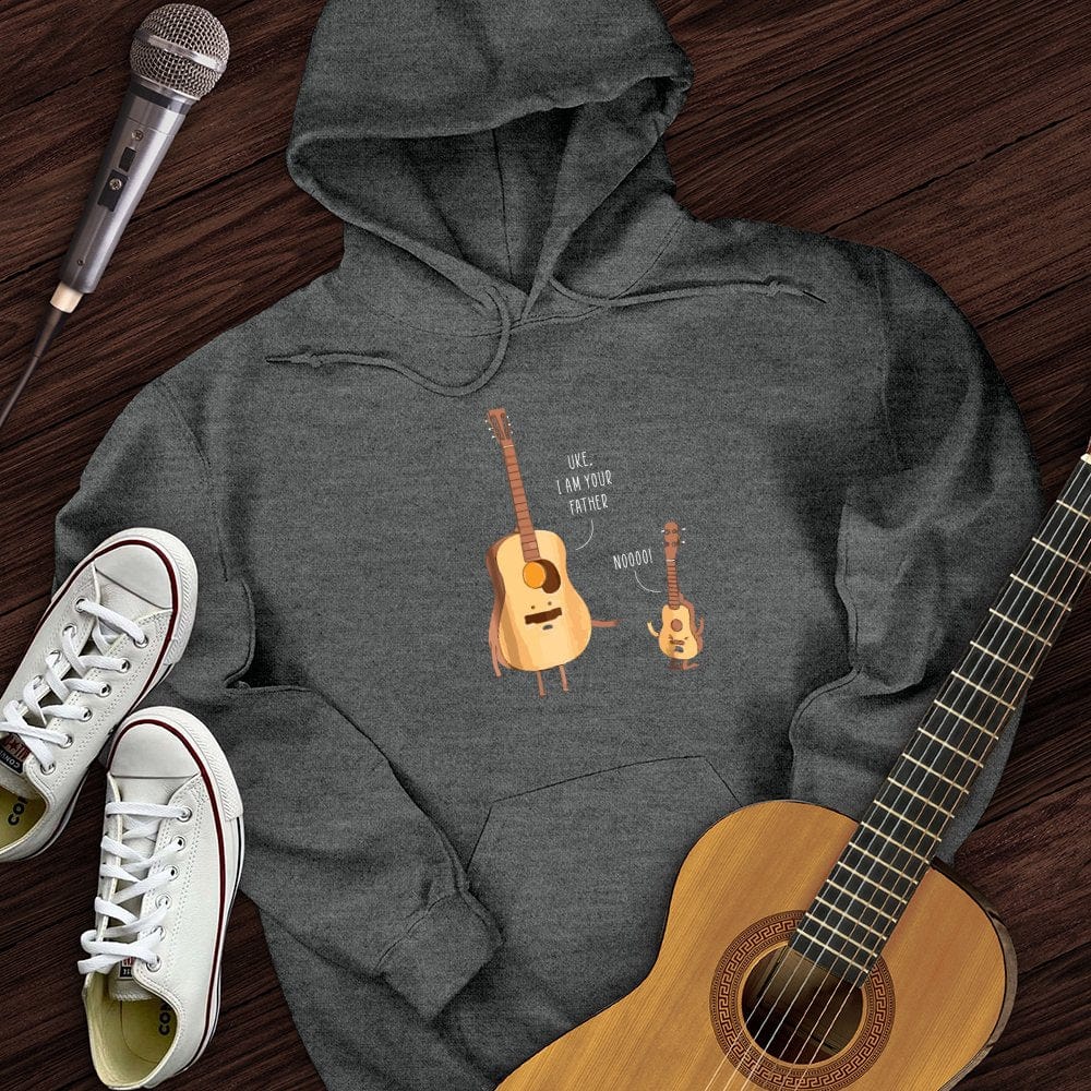 Printify Hoodie Dark Heather / S Uke, I Am Your Father Hoodie