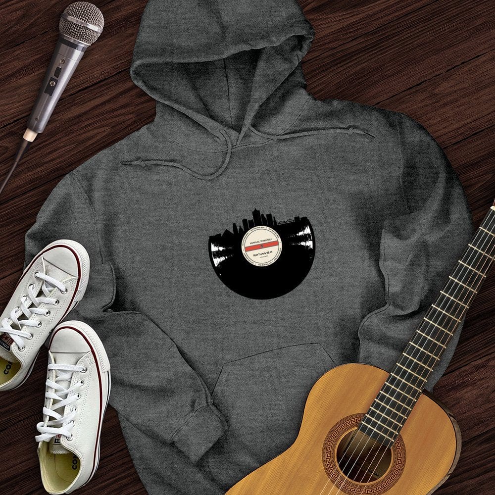 Printify Hoodie Dark Heather / S Vinyl Skyline Memphis Hoodie