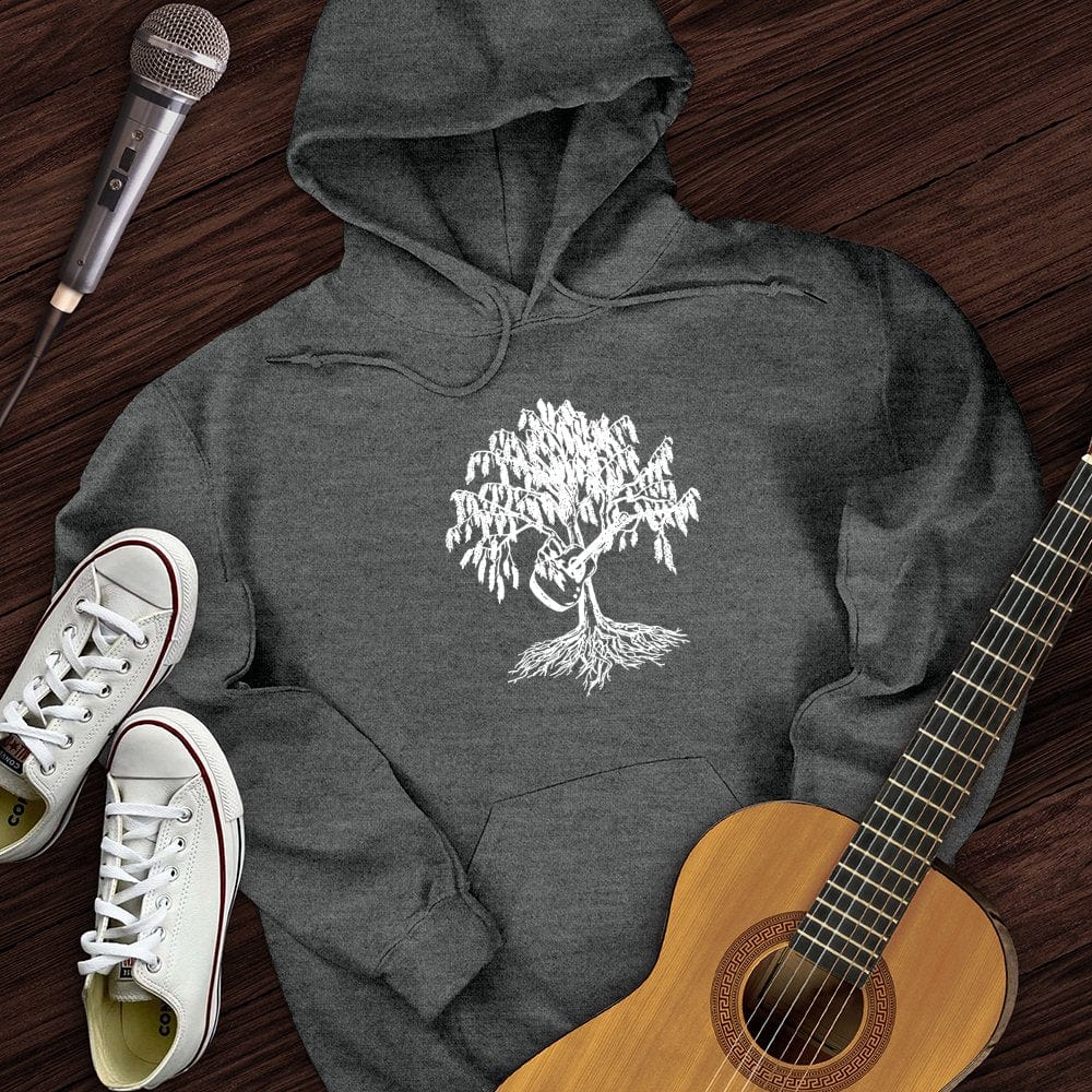 Printify Hoodie Dark Heather / S Weeping Willow Guitar Hoodie