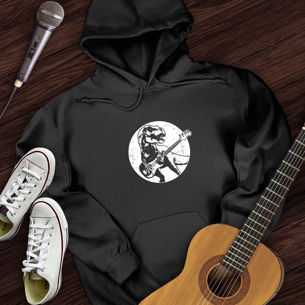 Printify Hoodie Dinos Playing Guitar Hoodie