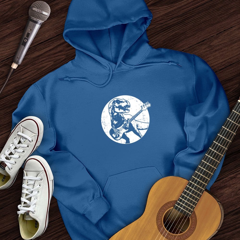 Printify Hoodie Dinos Playing Guitar Hoodie