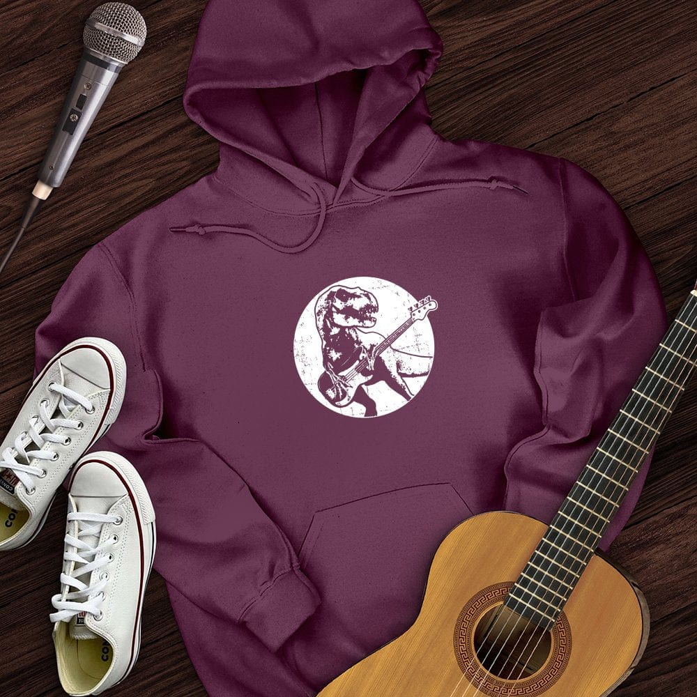 Printify Hoodie Dinos Playing Guitar Hoodie