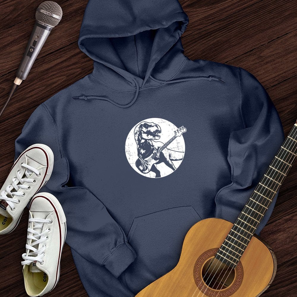 Printify Hoodie Dinos Playing Guitar Hoodie