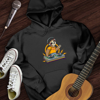 Printify Hoodie DJ Sloth Hoodie